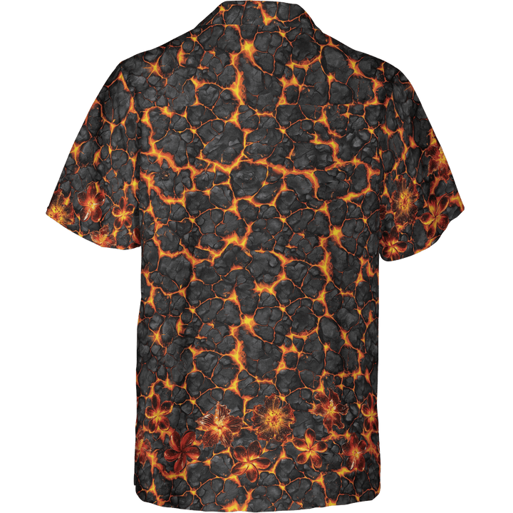 Volcanic Bloom Aloha Shirt (Men&