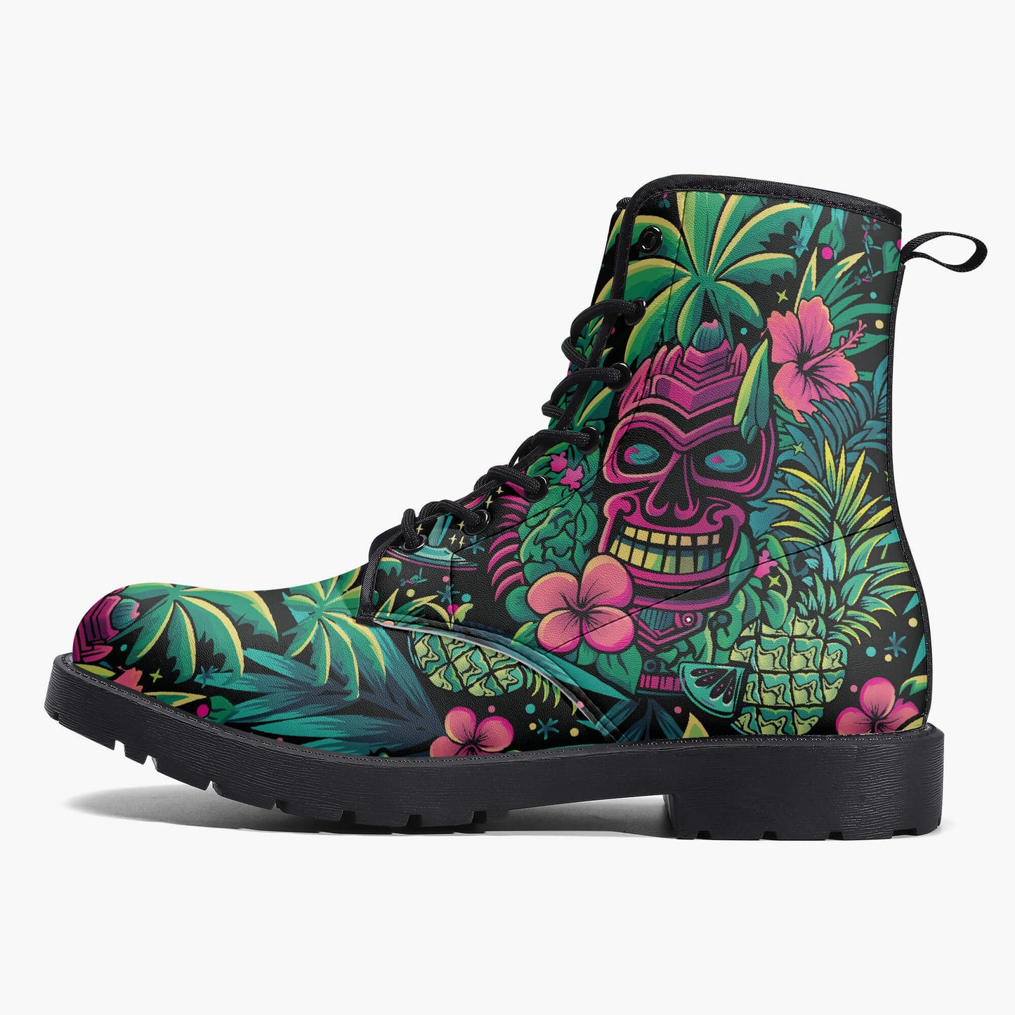 Neon Paradise Combat Boots