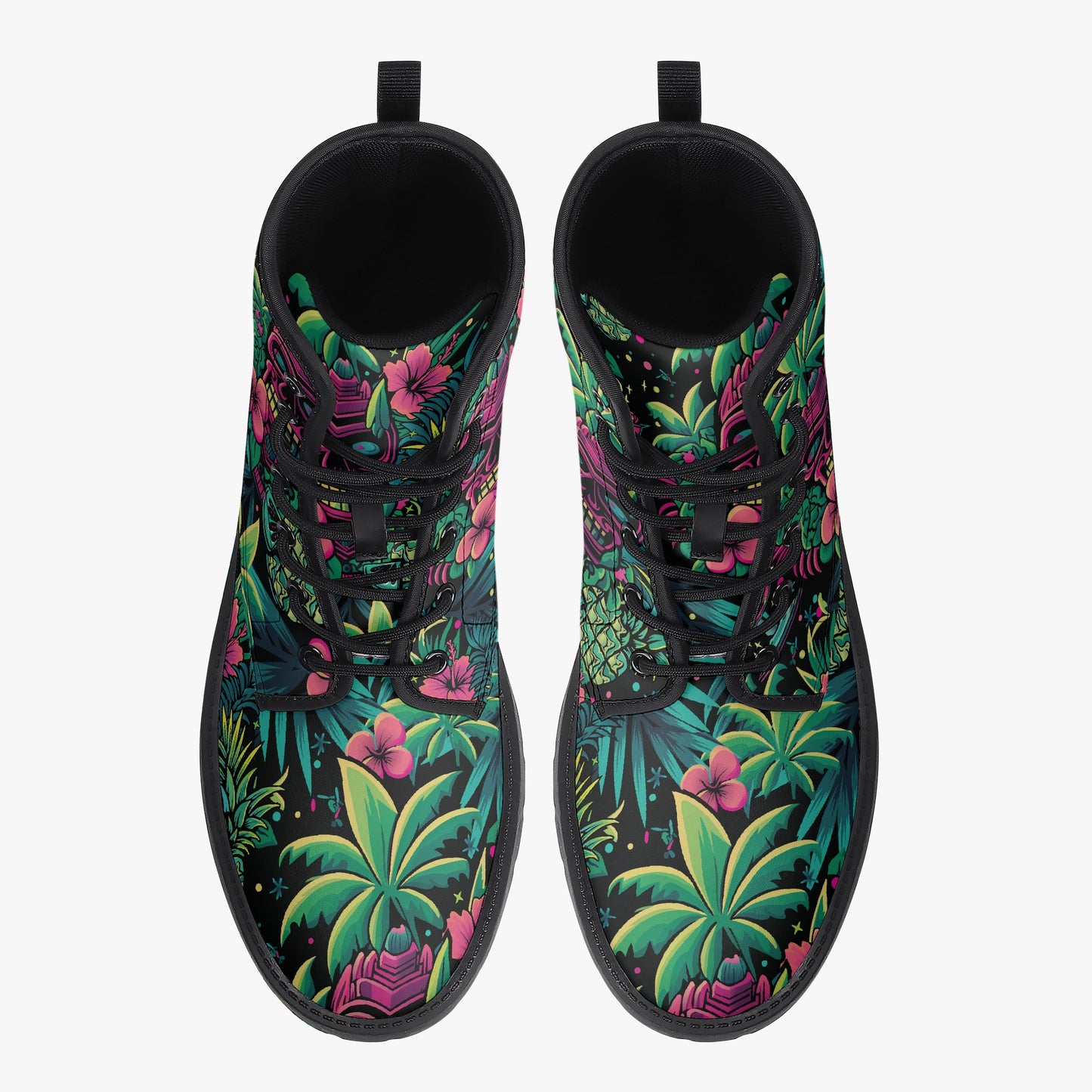 Neon Paradise Combat Boots