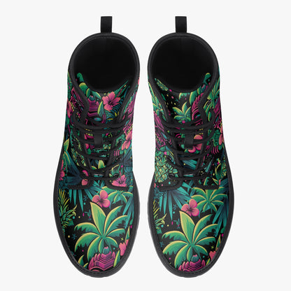 Neon Paradise Combat Boots