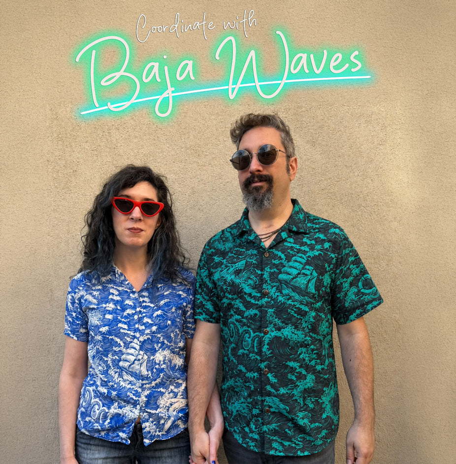 Baja Waves Aloha Shirt (Men&