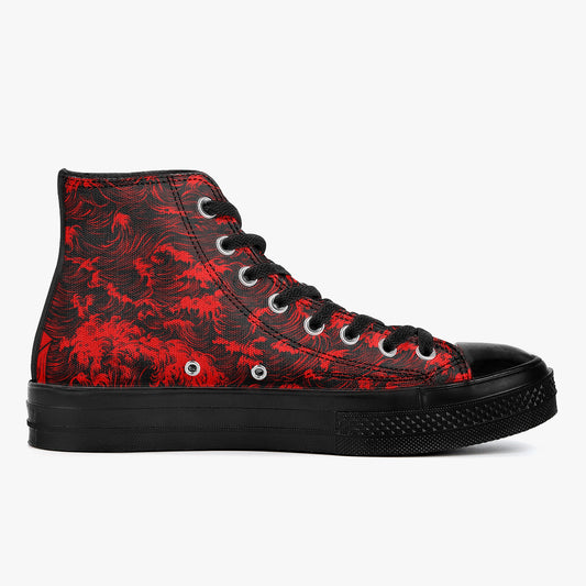 Rogue Waves (Crimson Tide) High Tops
