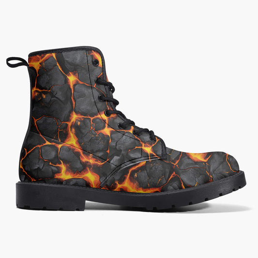 Volcanic Bloom Combat Boots