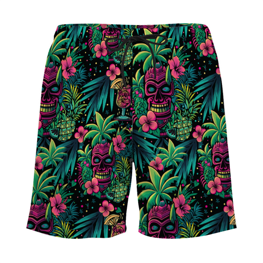 Neon Paradise Lined Swim Trunks