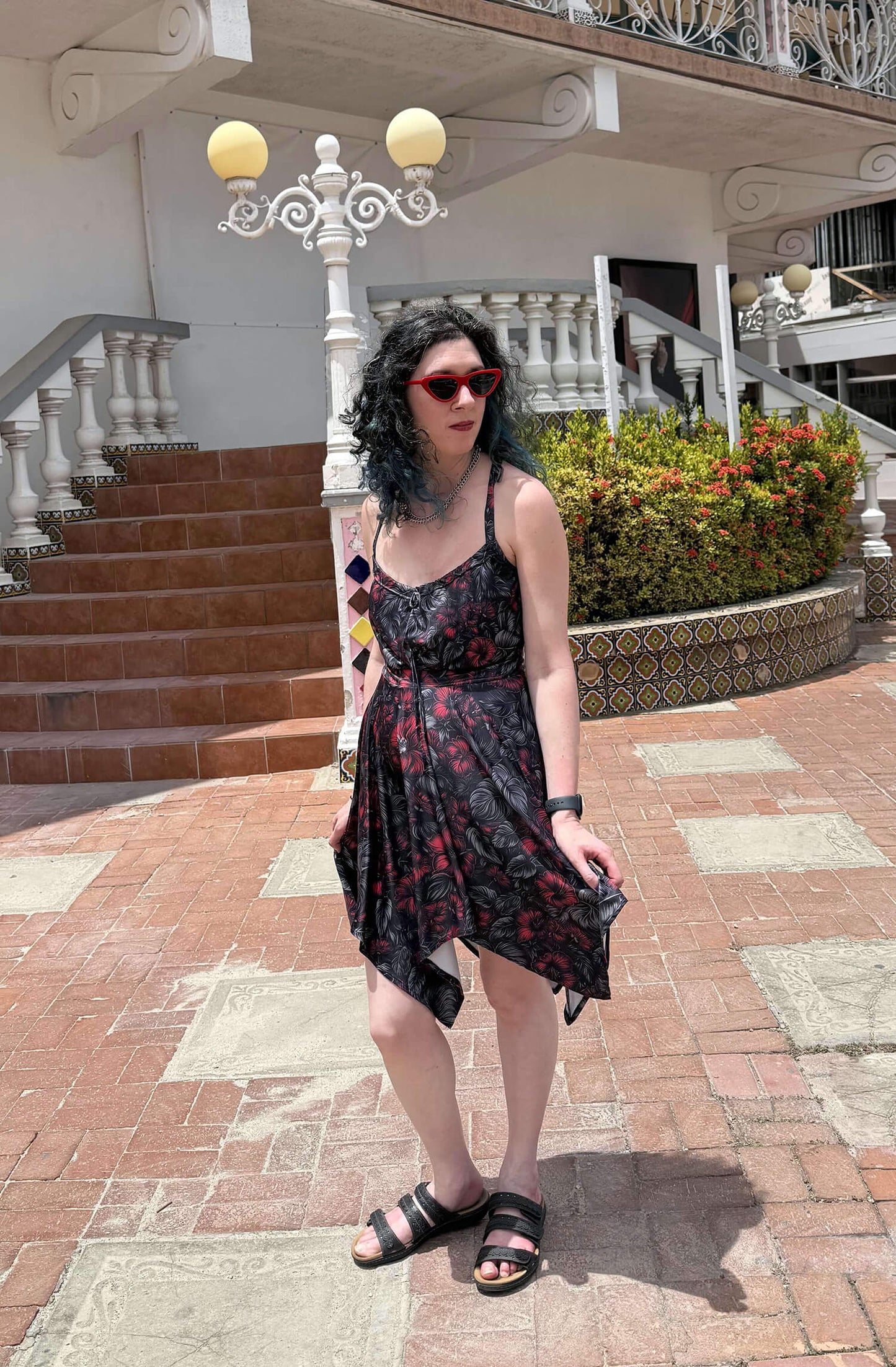 Midnight Bloom (Eclipse Remix) Hankerchief Dress