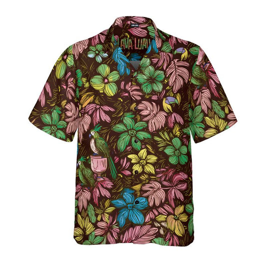 Scribble Birds (Summer Daydream Remix) Hawaiian Shirt