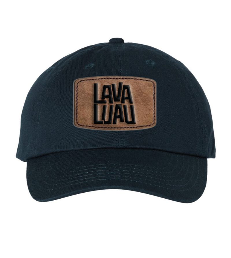 Lava Luau - Leather logo -  Dad Hat