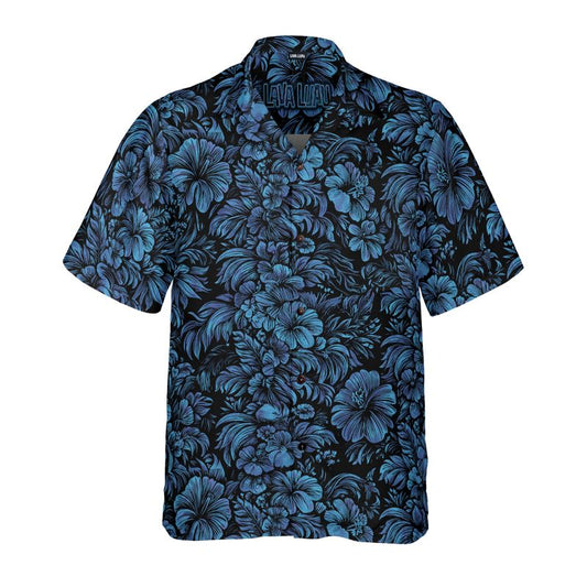 Jungle Halftone (Frozen Flowers Remix) Hawaiian Shirt