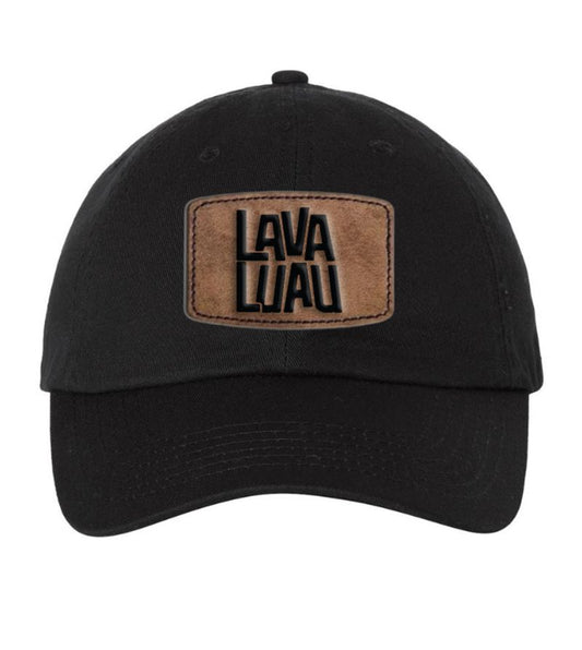 Lava Luau - Leather logo -  Dad Hat