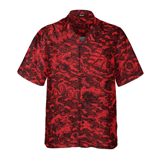Rogue Waves (Crimson Tide Remix) Hawaiian Shirt