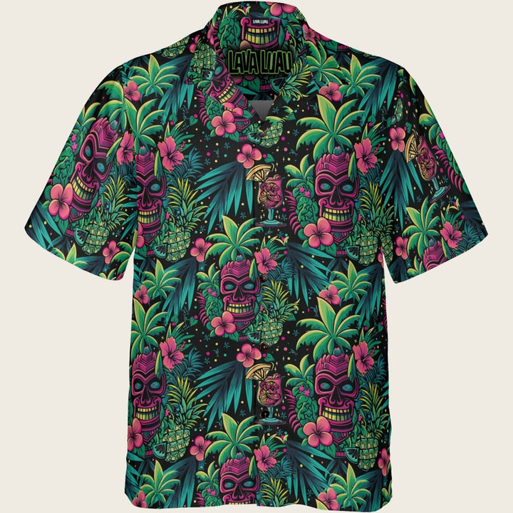 Neon Paradise Aloha Shirt (Men&