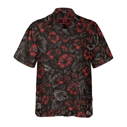 Midnight Bloom (Crimson Eclipse Remix) Hawaiian Shirt