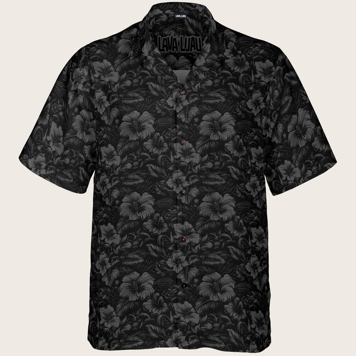 Flora Noir Aloha Shirt (Men&